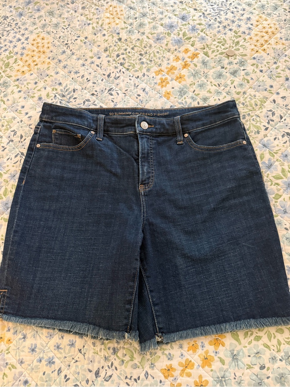 Chico's Dark Indigo Denim Jean Shorts